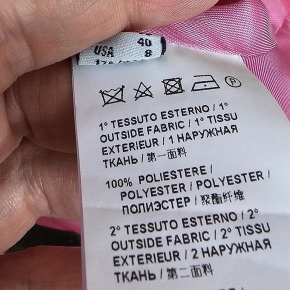 NWT Pinko 8 44 Missing 1 Abito Duchesse Diagonale Dress - Picture 10 of 14